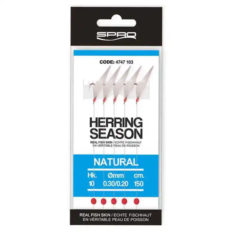 Herring Season Rigs - Haak: 10 - Natural
