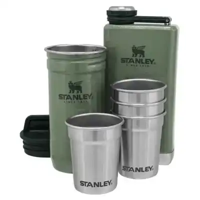 The Pre-Party Shotglass + Flask Set