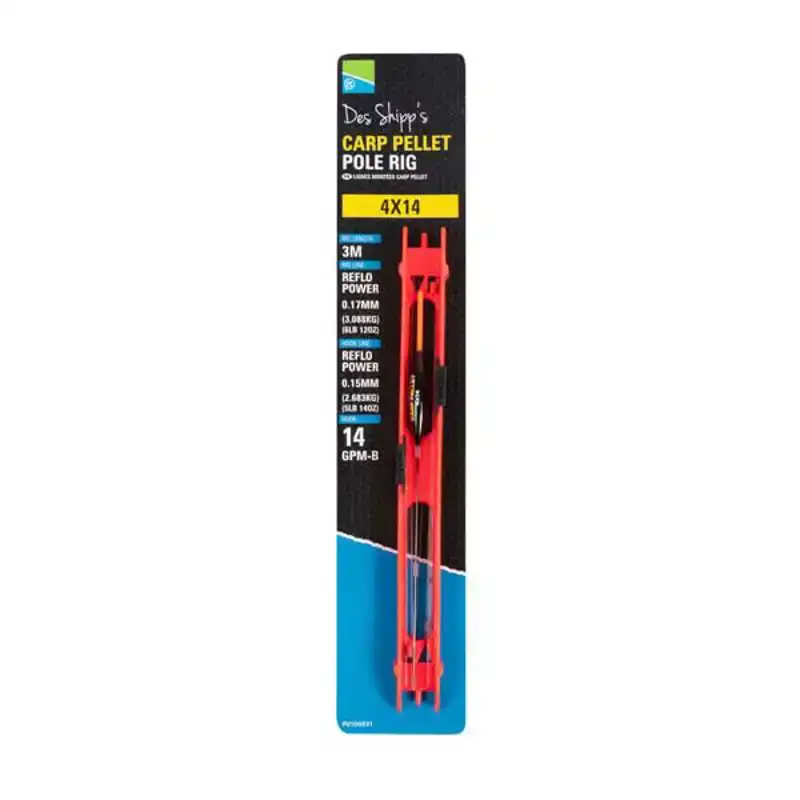 Carp Pellet Pole Rigs - 4x10