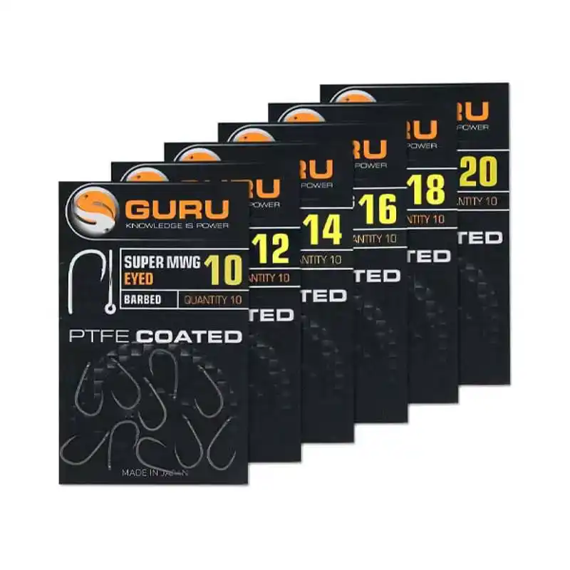 Super MWG Eyed Hooks - Barbed - Haak: 12