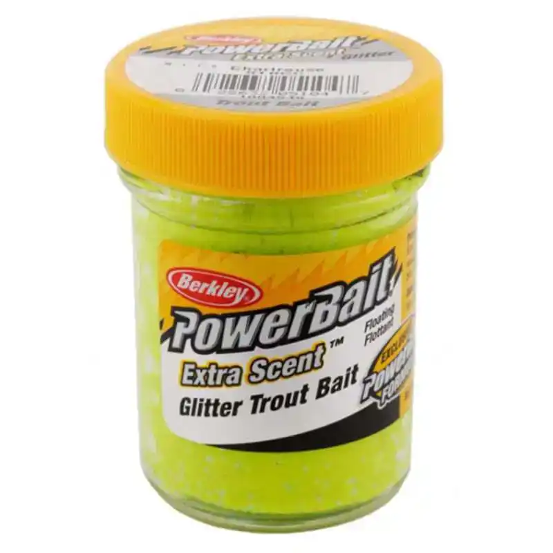 Powerbait Extra Scent Glitter Trout Bait - Black