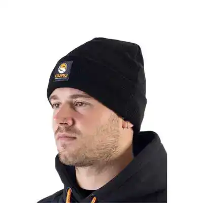 Black Patch Beanie