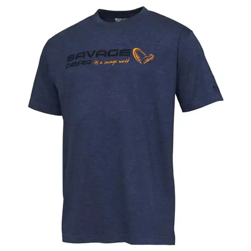 Signature Logo T-Shirt Blue Melange - Large