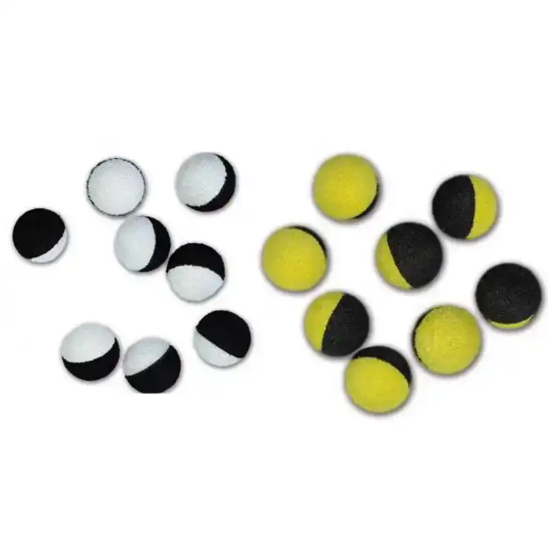 Two Tone Zig Balls - Geel