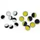 Two Tone Zig Balls - Geel