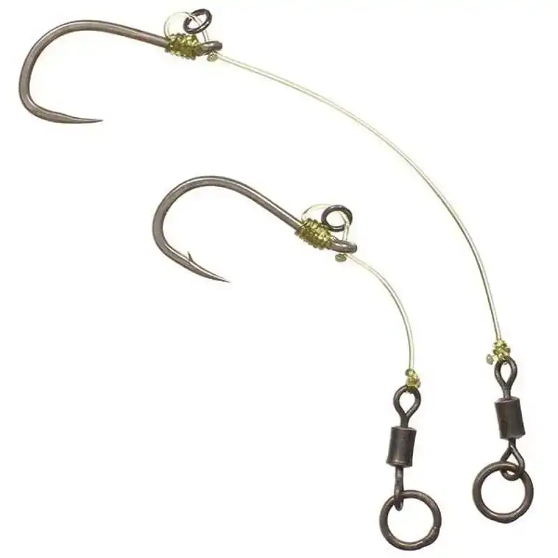 Ready Tied Chod Rigs - Barbed - Maat: 4 - Long