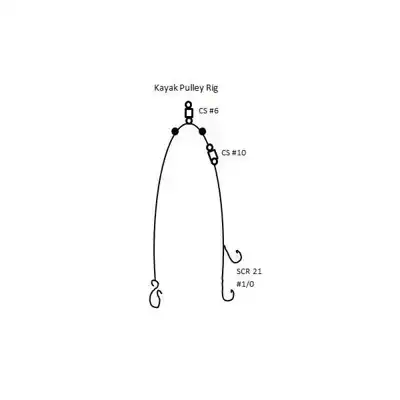 Kayak Pulley Rig - Haak: 1/0