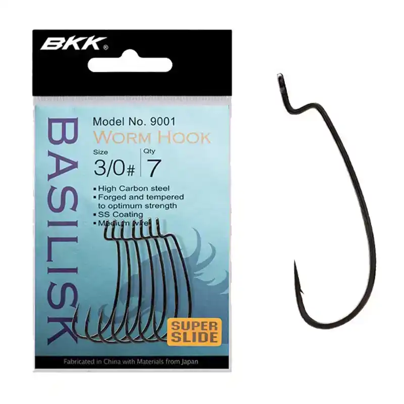 Basilisk 9001 Worm Hook - Maat: 1