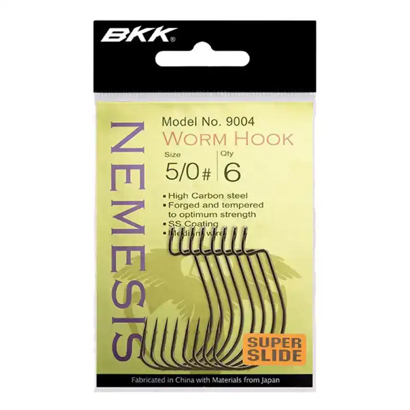 Nemesis 9004 Worm Hook - Maat: 1