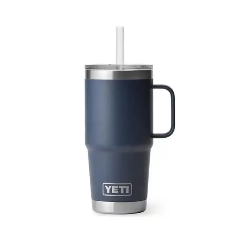Rambler 25 oz Straw Mug - Navy
