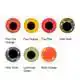 Epoxy Eyes - 10 mm - Fluo Fire Orange