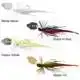 Crazy Swim Jig - 10 cm - 8,5 gram - Black N Red