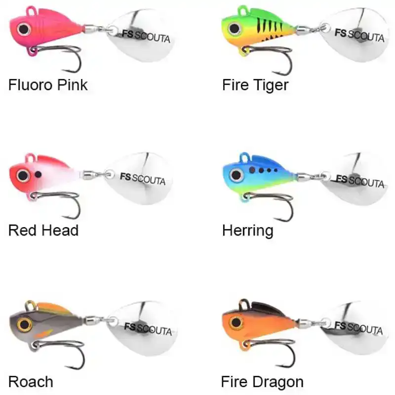 FreeStyle Scouta Jig Spinner - 6 gram - Fire Dragon