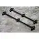 Elbowz Black Anodized Aluminium - 2 Rod Std (8" & 7")