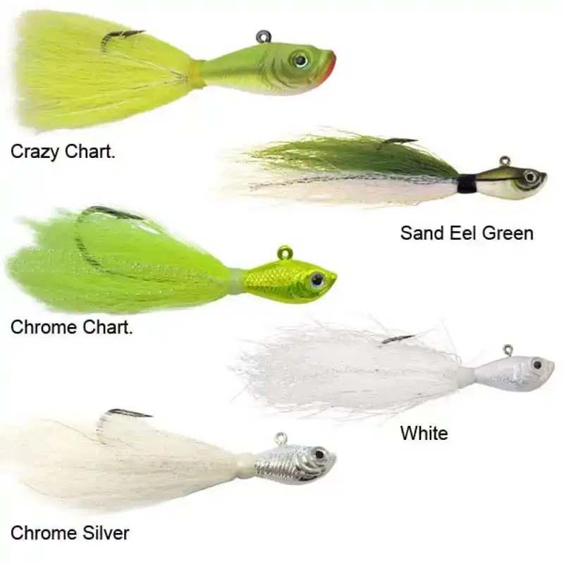 Bucktail Jig - Crazy Chart. - 1/4 oz. - 7 gram