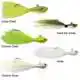 Bucktail Jig - Crazy Chart. - 1/4 oz. - 7 gram