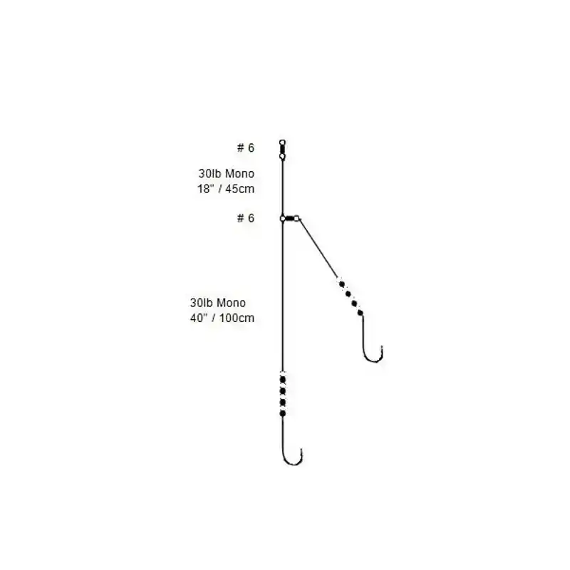 Plaice Trace Rig - Haak: 1/0