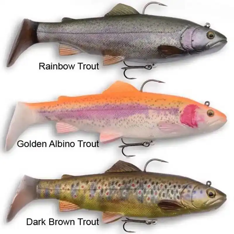 4D Trout Rattle Shad - 12,5 cm - Golden Albino Trout