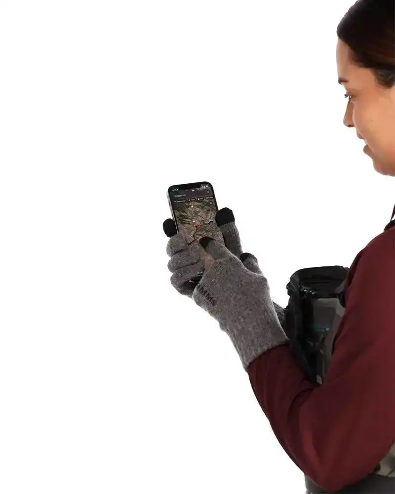 Wool Full Finger Glove Steel L/XL