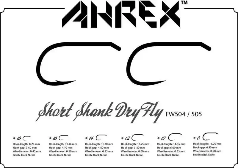 FW505 Short Shank Dry Barbless #10